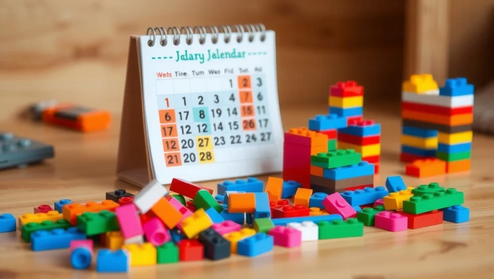 Lego kalender som gör väntan rolig