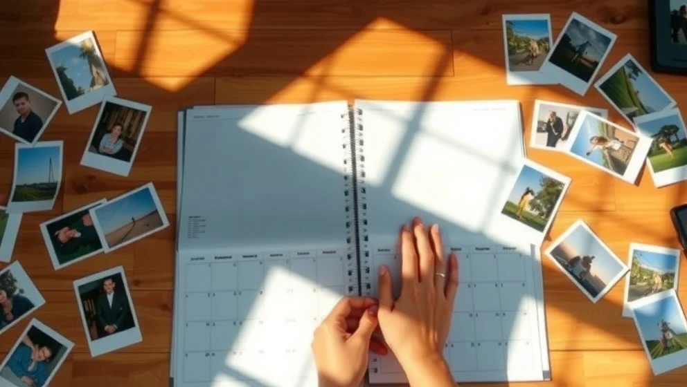 Önskefoto kalender som gåva som verkligen betyder något