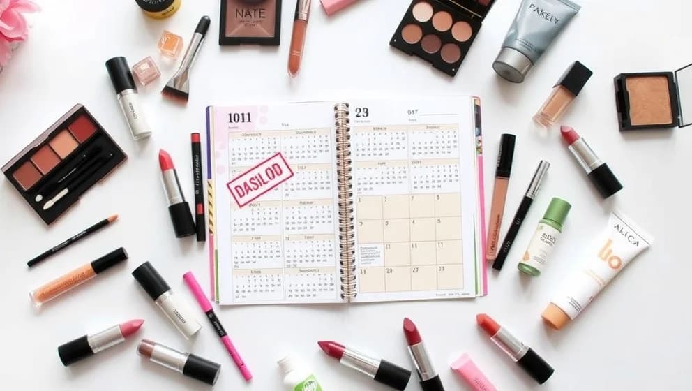 Smink kalender för varje månad